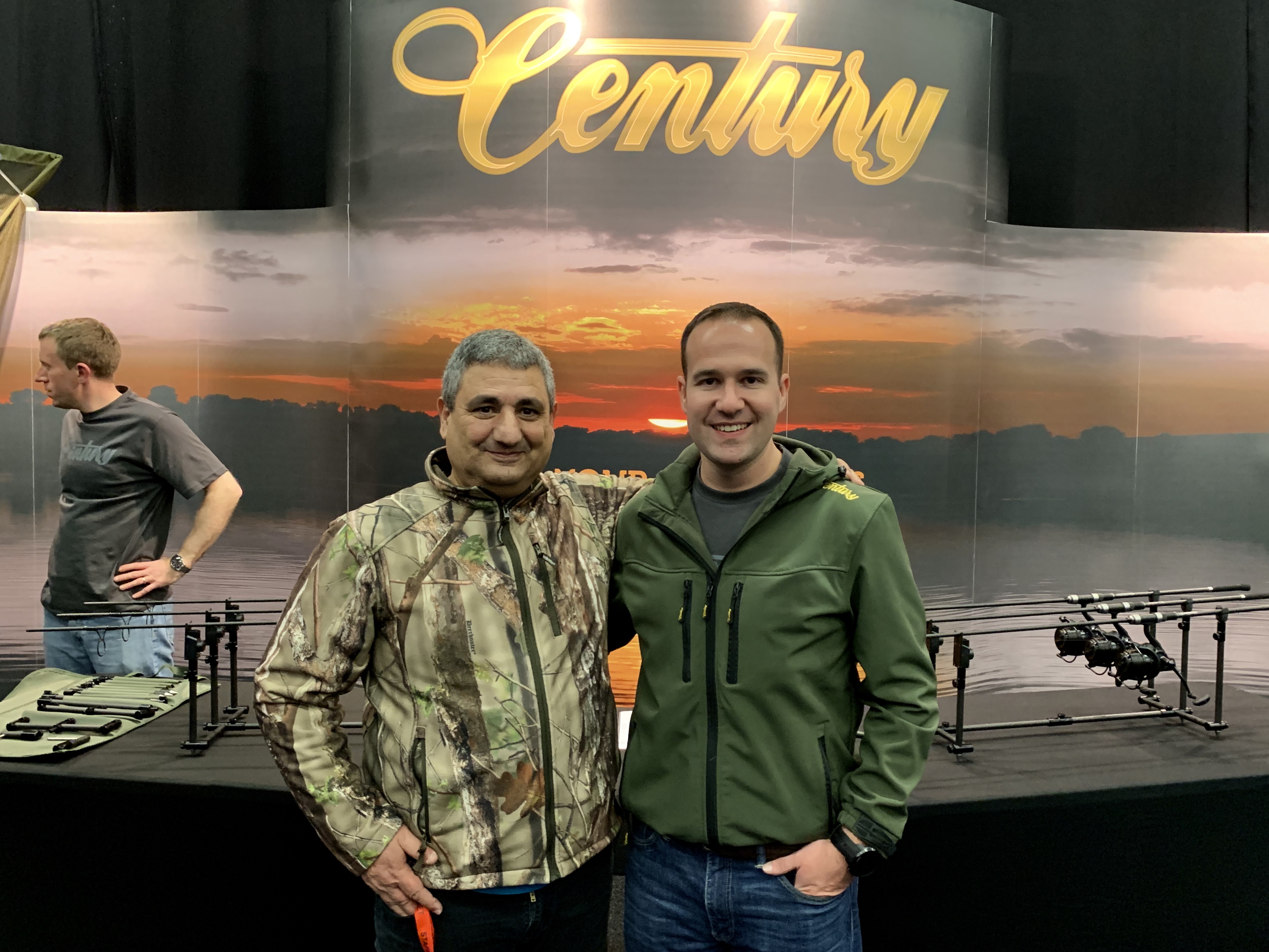 Rachid with Michael Chilcott from Century Rods