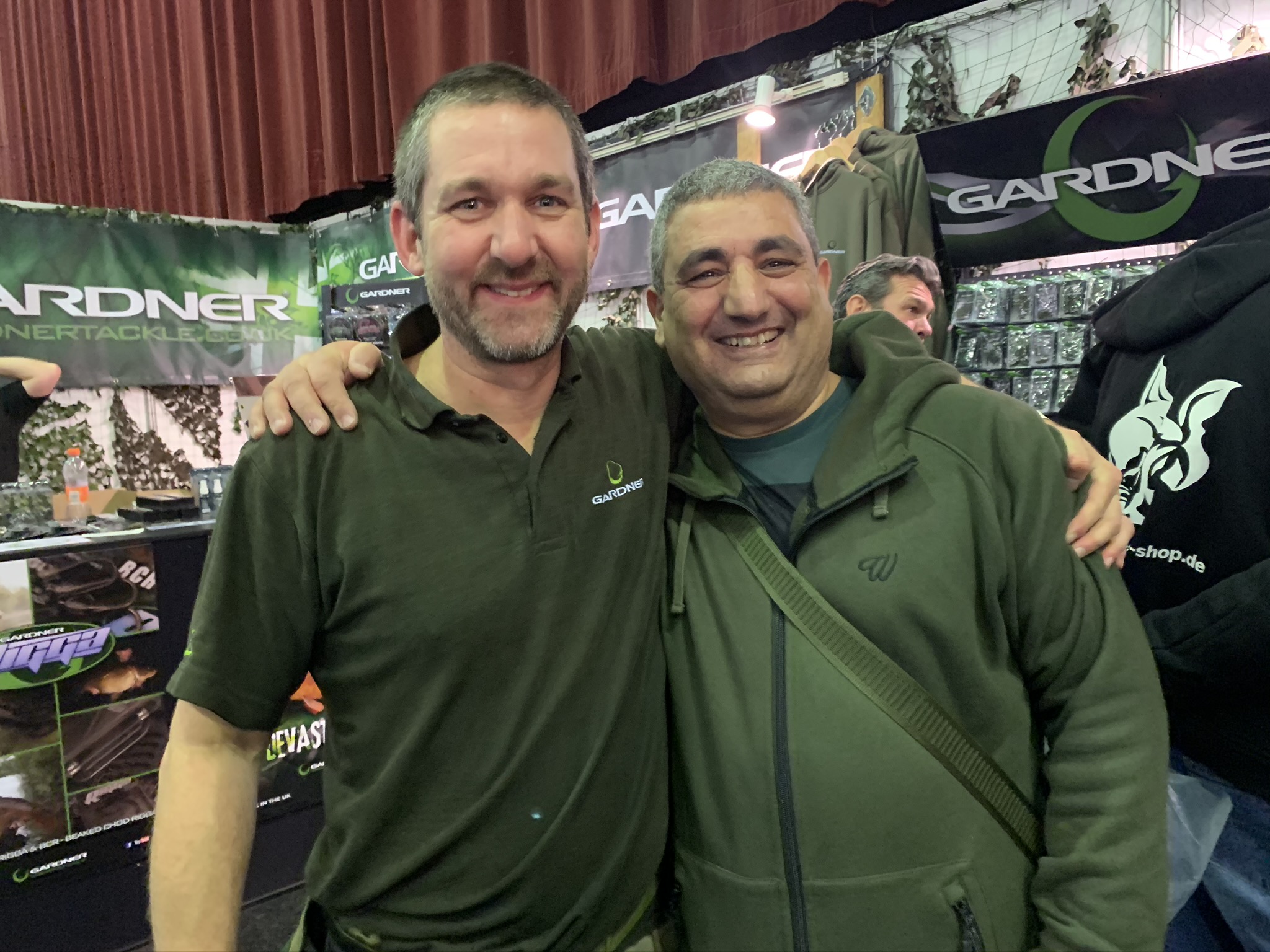 Rachid with Lewis Read, Team Thinking Anglers